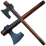 Haller, Wikingeraxt, Axtblatt geschmiedet, Holzgriff mit Runenzeichen